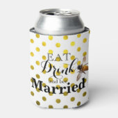 Eet-Drink en bijenhuwelijk Blikjeskoeler (Blikje Voorkant)