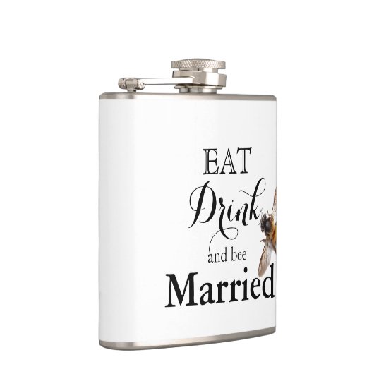 Eet-Drink en bijenhuwelijk Heupfles (Rechts)