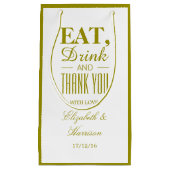 Eet, Drink en dank je Gold Klein Cadeauzakje (Voorkant)