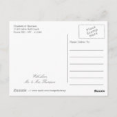 Eet, Drink en Dank U Goud Briefkaart (Achterkant)