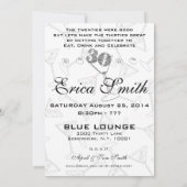 Eet, Drink en draai Dertig 30e verjaardag Kaart (Achterkant)