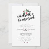 Eet Drink en ga trouwen Kaart (Voorkant)