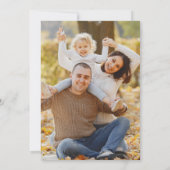 Eet, Drink en geef Bedankt Thanksgiving Dinner Par Kaart (Achterkant)