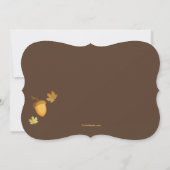 Eet, Drink en geef de Uitnodiging van de Thanksgiv (Achterkant)