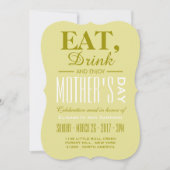 Eet, Drink en geniet van Moederdag Kaart (Voorkant)
