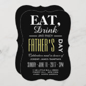 Eet, Drink en geniet van Vaderdag Kaart (Voorkant / Achterkant)