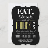 Eet, Drink en geniet van Vaderdag Kaart (Voorkant)