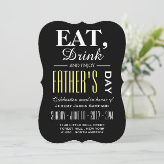 Eet, Drink en geniet van Vaderdag Kaart