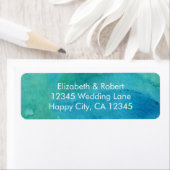 Eet, Drink en getrouwd Turquoise bruiloft Etiket (Insitu)