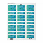 Eet, Drink en getrouwd Turquoise bruiloft Etiket (Full Sheet)