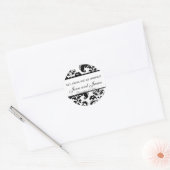 Eet, Drink en getrouwde Stickers zijn (Envelop)