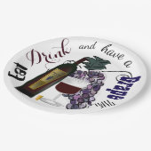 Eet Drink en heb een Grafiektijd Papieren Bordje (Gekanteld)