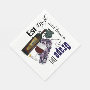 Eet Drink en heb een Grafiektijd Servetten