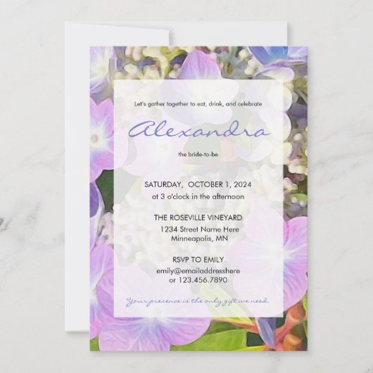 Eet, Drink, en herhaal de bride om te worden Kaart (Voorkant)