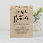 Eet, Drink en herstel, de ochtend na de brunch Kaart (Staand voorkant)