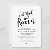 Eet, Drink en herstel, de ochtend na de brunch Kaart (Voorkant)