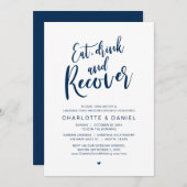 Eet, Drink en herstel, de ochtend na de brunch Kaart (Voorkant / Achterkant)