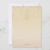 eet, Drink en huwelijkshuwelijk uitnodigen Kaart (Achterkant)