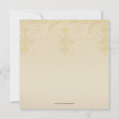 eet, Drink en huwelijkshuwelijk uitnodigen Kaart (Achterkant)