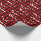 Eet Drink en is Merry, rode zwarte gebuffel Cadeaupapier (Hoek)