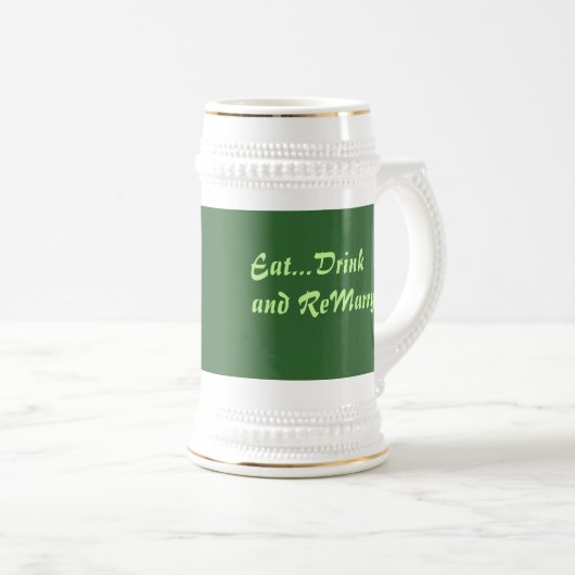 Eet...Drink en ReMarry! Bierpul (Voorkant rechts)