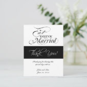 Eet, Drink en Trouw, Bedankkaartjes Bedankkaart (Staand voorkant)