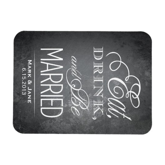 Eet, drink en trouw magneet (Horizontaal)