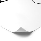 Eet, Drink en trouwbord Poster (Hoek)