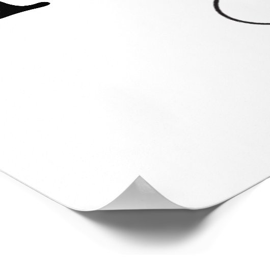 Eet, Drink en trouwbord Poster (Hoek)