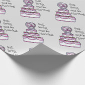 Eet, Drink en trouwen Cadeaupapier (Hoek)