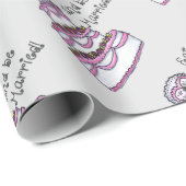 Eet, Drink en trouwen Cadeaupapier (Rol Hoek)