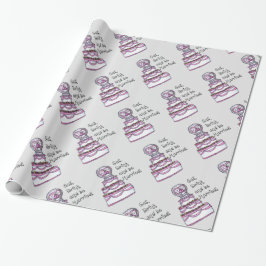 Eet, Drink en trouwen Cadeaupapier