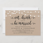 Eet, Drink en trouwen, roest, roest Kaart (Voorkant)