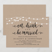 Eet, Drink en trouwen, roest, roest Kaart (Voorkant / Achterkant)