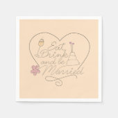 Eet, Drink en trouwen Servet (Voorkant)