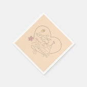 Eet, Drink en trouwen Servet (Hoek)