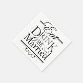 Eet, Drink en trouwen Servetten (Hoek)