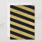 Eet drink en vier het nieuwejaarsfeest uitnodiging (Achterkant)