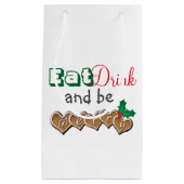 Eet, Drink en vrolijk kerstfeest Klein Cadeauzakje (Voorkant)