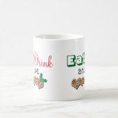 Eet, Drink en vrolijk kerstfeest Koffiemok (Center)