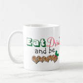 Eet, Drink en vrolijk kerstfeest Koffiemok (Links)