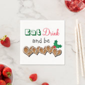 Eet, Drink en vrolijk kerstfeest Servet (Insitu)