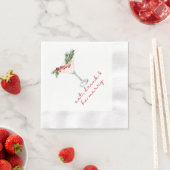Eet, drink, en vrolijk Kerstmis Servet (Insitu)