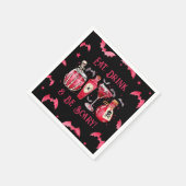 Eet Drink en wees angstaanjagende Halloween cockta Servet (Hoek)