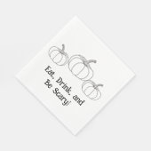 Eet, Drink en wees angstig! Pompoen Halloween serv Servet (Hoek)