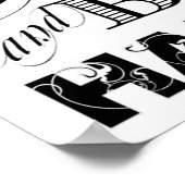 Eet Drink en wees blij dineren kamer decor Poster (Hoek)