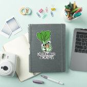 Eet, drink en wees Choyly Grappige groente pun Sticker (iPad Cover)