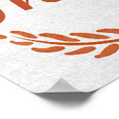 Eet Drink en wees dankbaar Herfst Thanksgiving Wal Poster (Hoek)