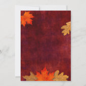Eet Drink en wees dankbaar herfstbladeren Kaart (Achterkant)