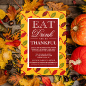 Eet Drink en wees dankbaar Kaart